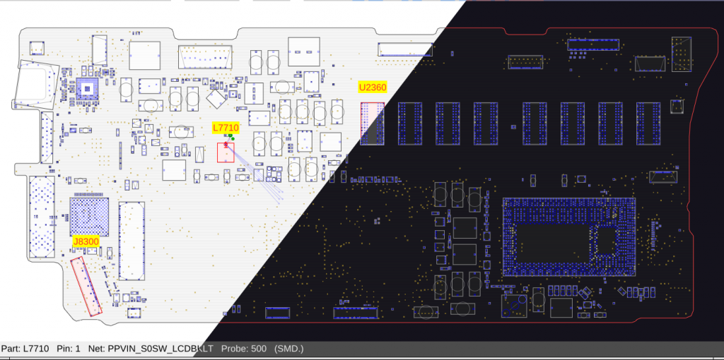 Board View and Schematic